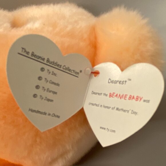 Ty Original Beanie Buddy 2000 Dearest Bear - Picture 5 of 7